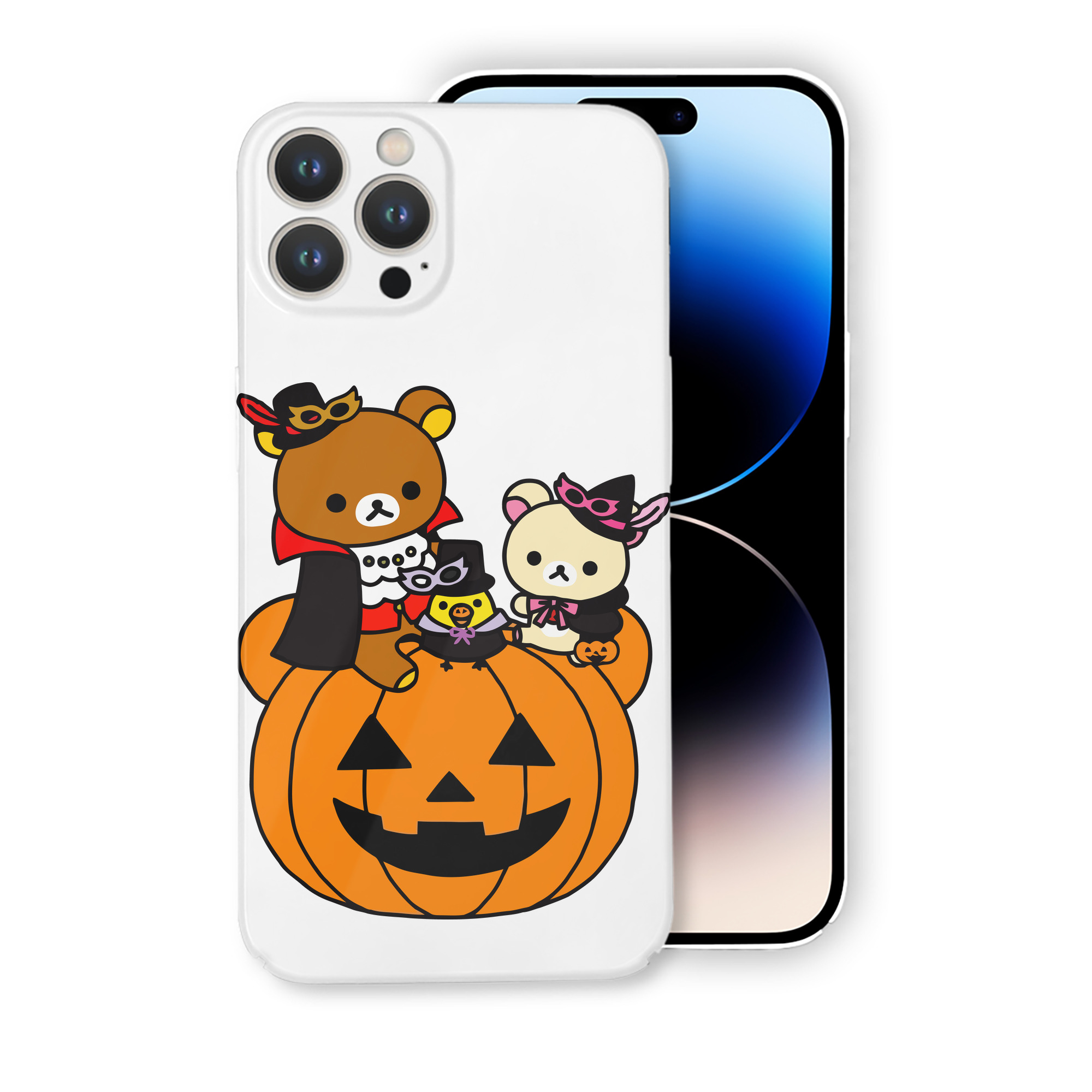 （画像用） リラックマ リラックマ キイロイトリ Rilakkuma Korilakkuma Kiiroitori 【iPhone 14シリーズ対応】ハードケース